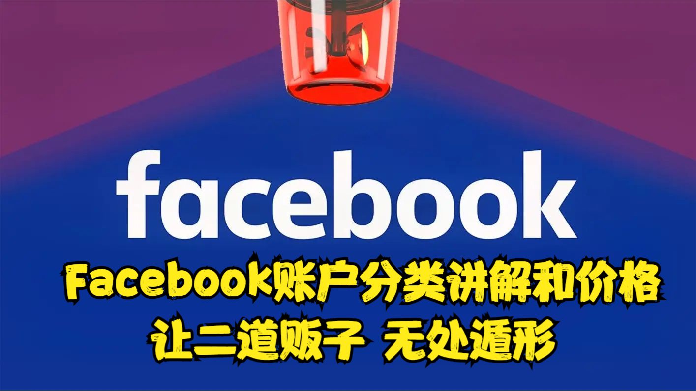 Facebook账户分类讲解和价格-WE B2C跨境工作室