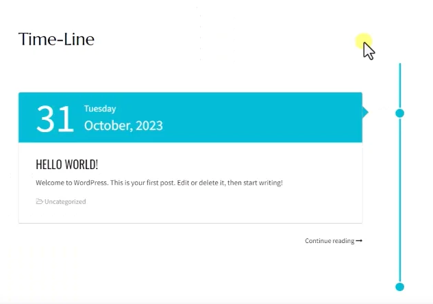 WordPress独立站时间轴功能插件WP Timeline