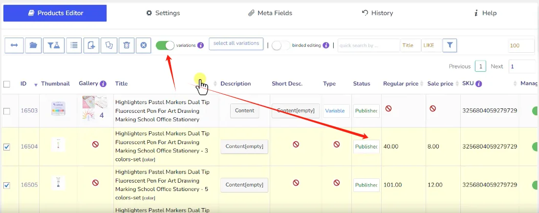 独立站产品批量编辑插件WooCommerce Bulk Editor